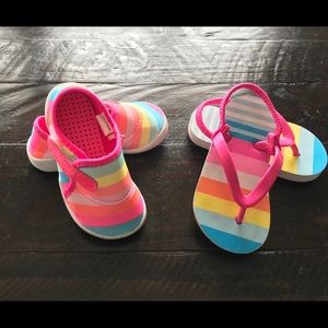Rainbow Water Shoe and Sandal Set